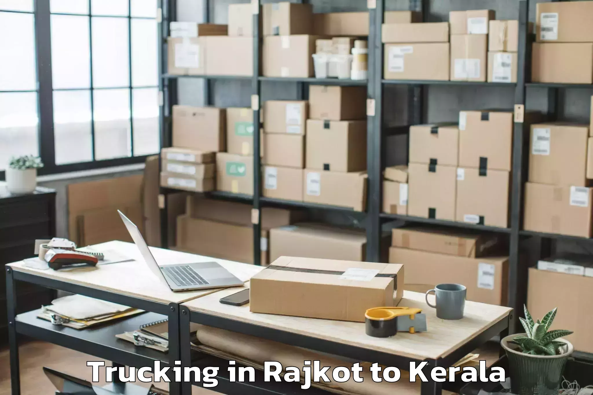 Reliable Rajkot to Karinkallathani Trucking